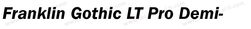 Franklin Gothic LT Pro Demi字体转换